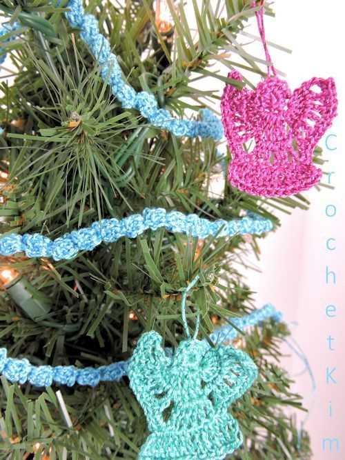 Christmas tree garland knitting pattern