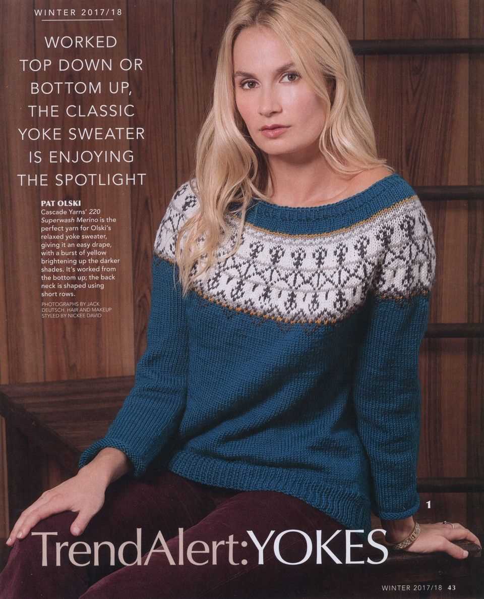 Vogue knitting sweater patterns