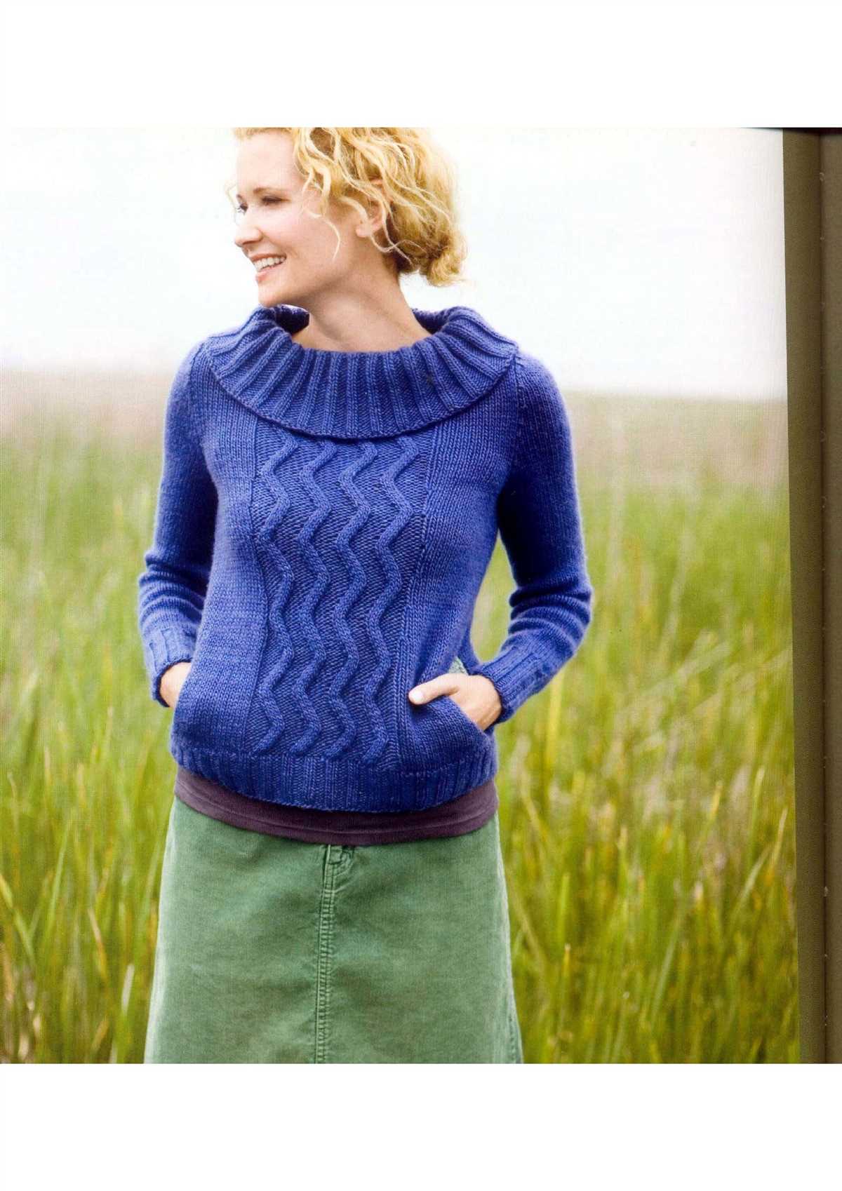 Knitting pattern cowl neck sweater