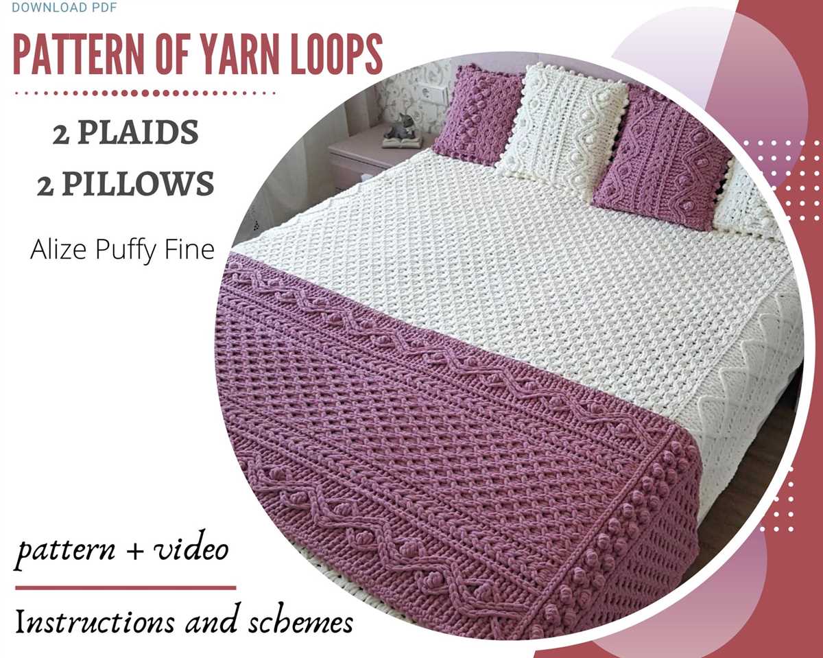 Knitted bedspread patterns free