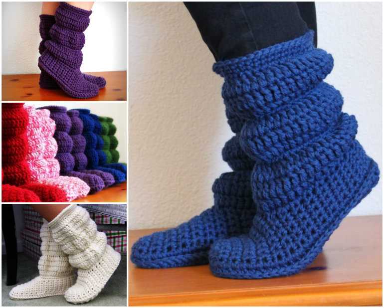 Free knitting patterns for slipper boots uk