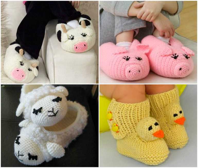 Knitted animal slippers patterns