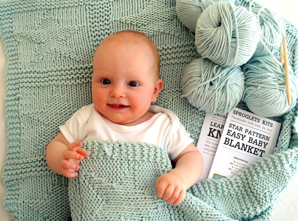 Beginner baby blanket knitting pattern