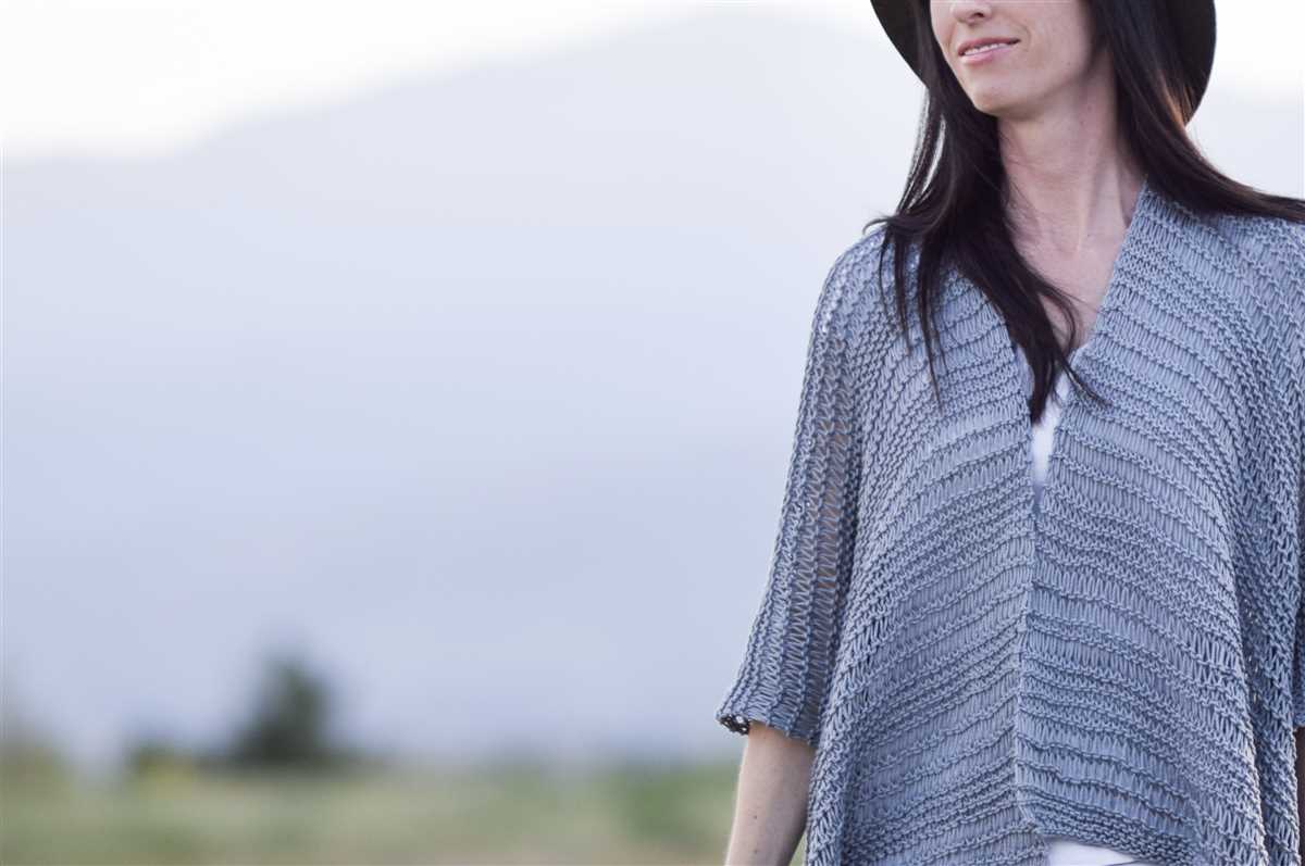 Kimono cardigan knitting pattern