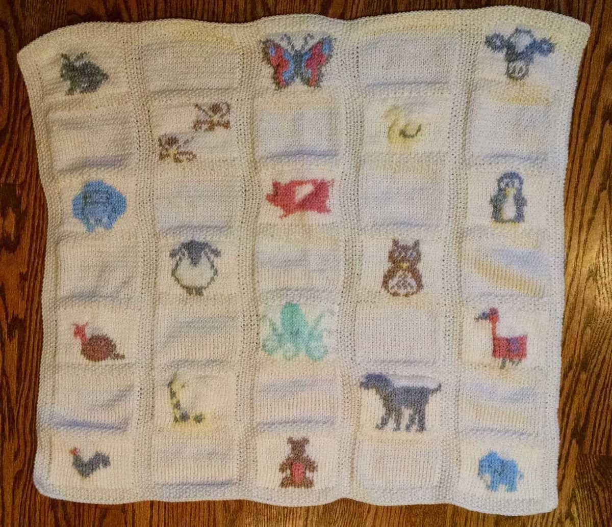 Animal blanket knitting pattern