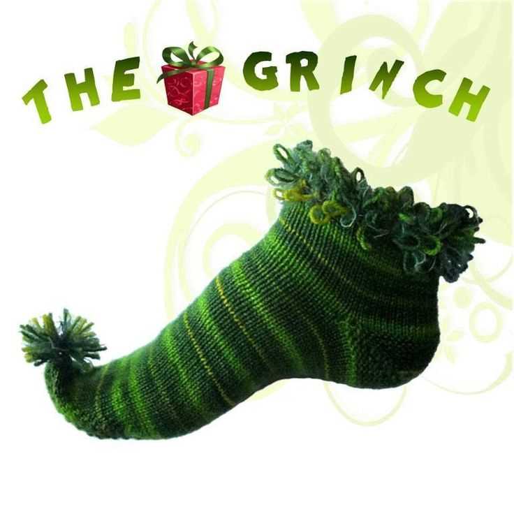 Knitted grinch pattern