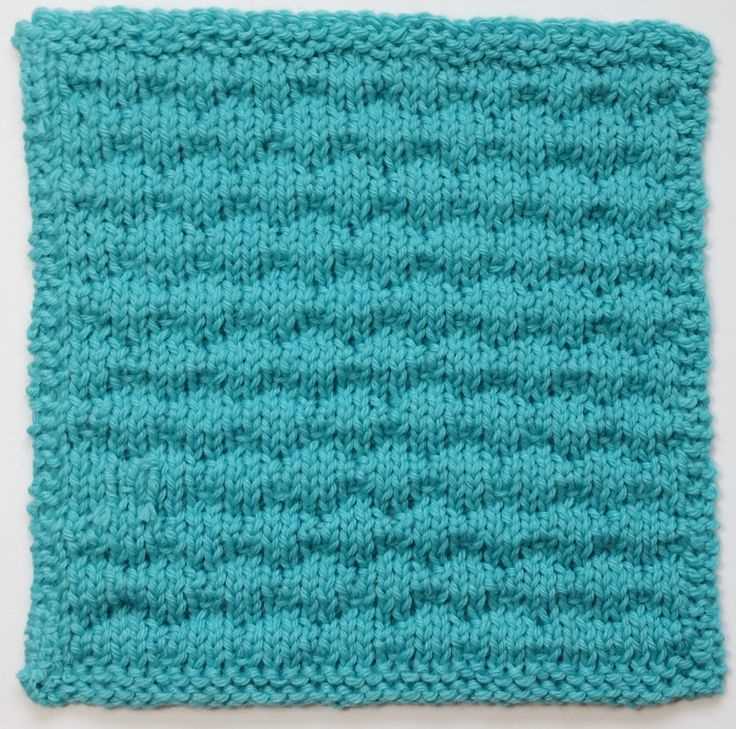 Knit waffle stitch pattern