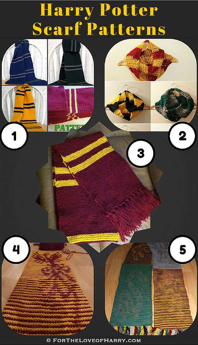 Harry potter scarf bookmark knitting pattern