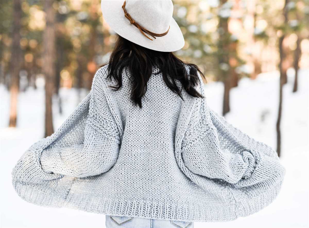 Chunky cardigan knitting pattern