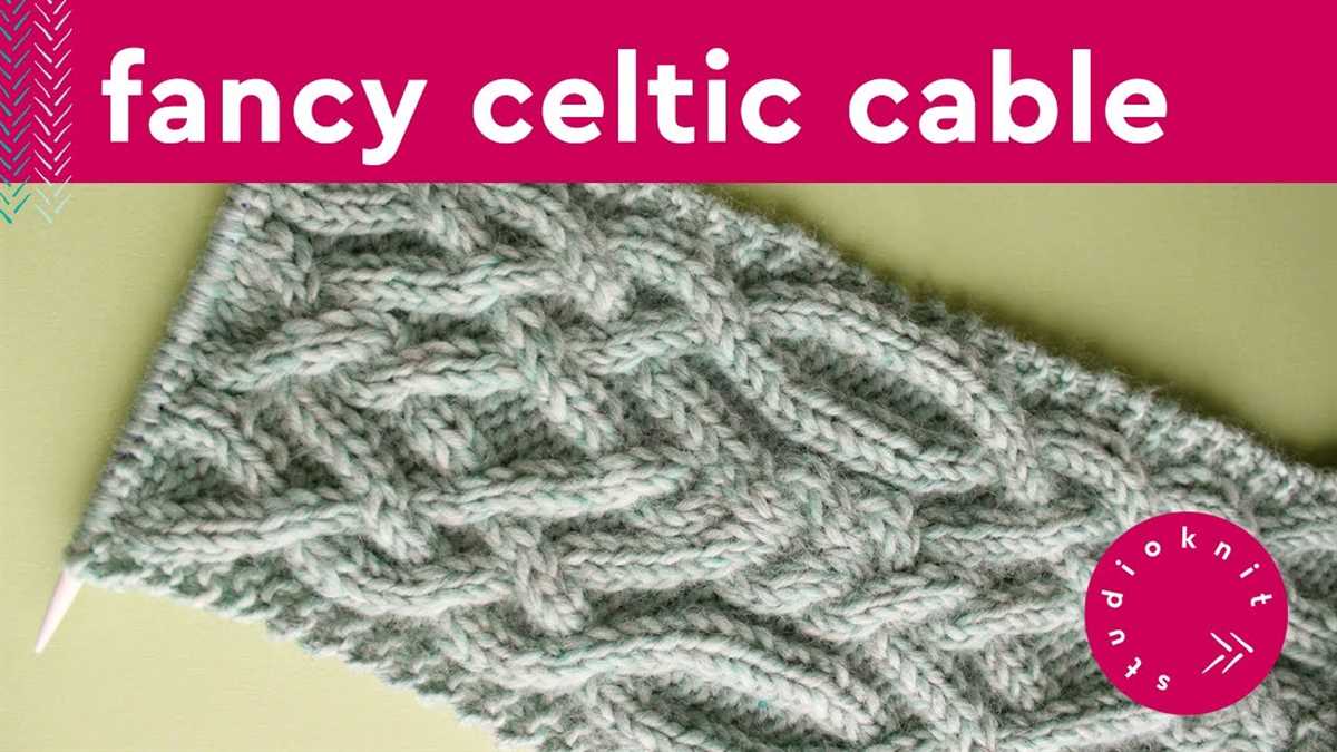 Celtic knot knitting pattern