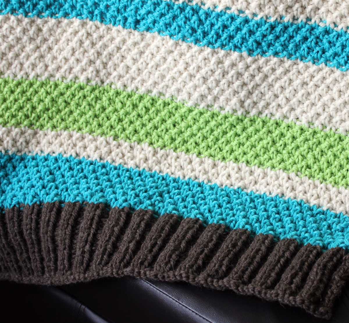 Easy blanket knitting pattern for beginners free