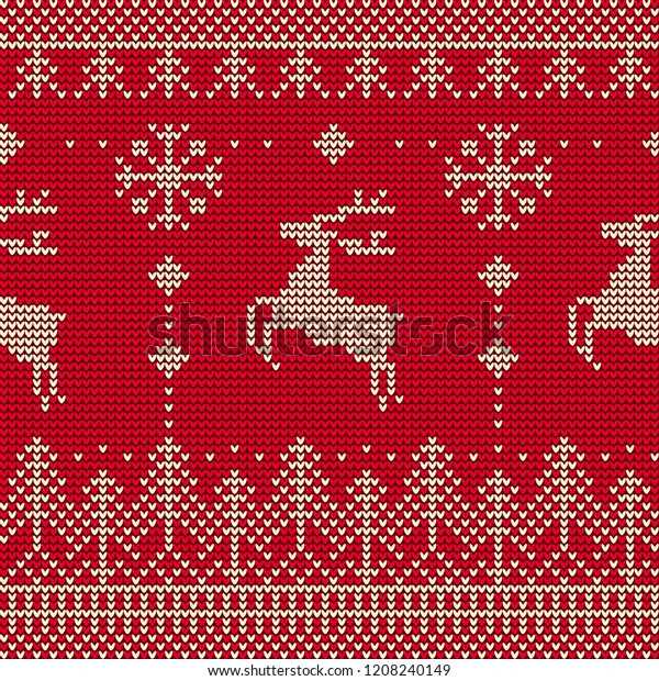 Christmas motif knitting patterns