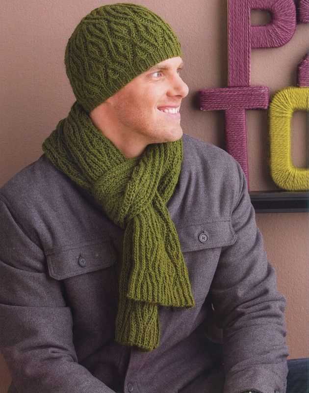 Mens knit scarf pattern