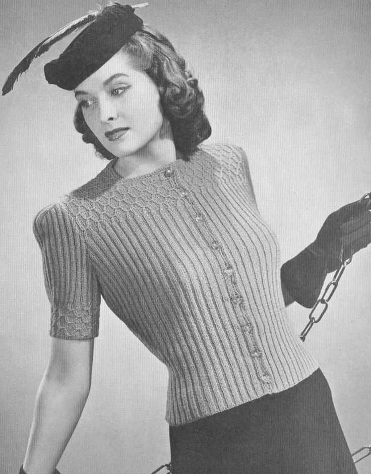 Vintage style knitting patterns