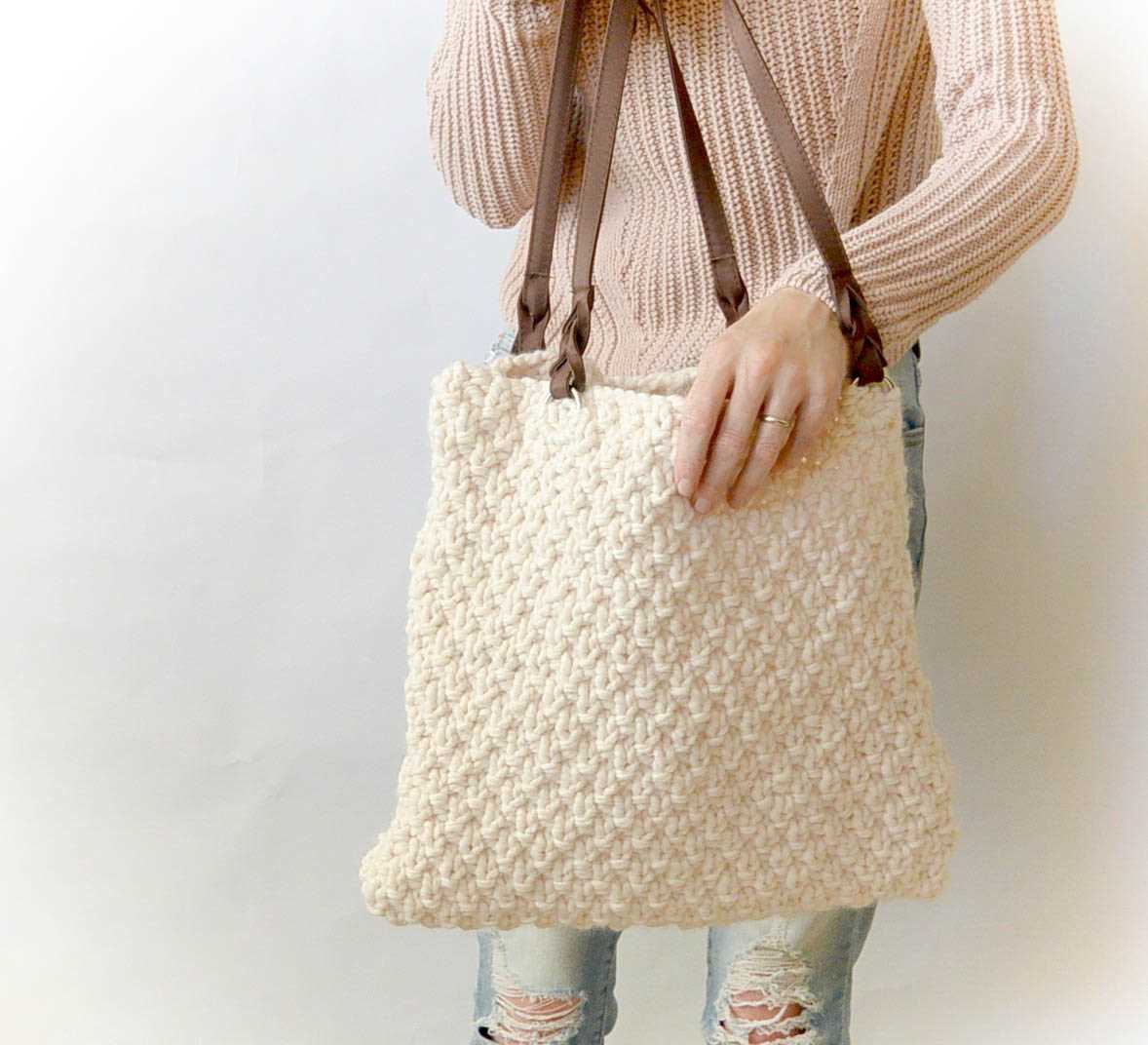 Knitting tote pattern
