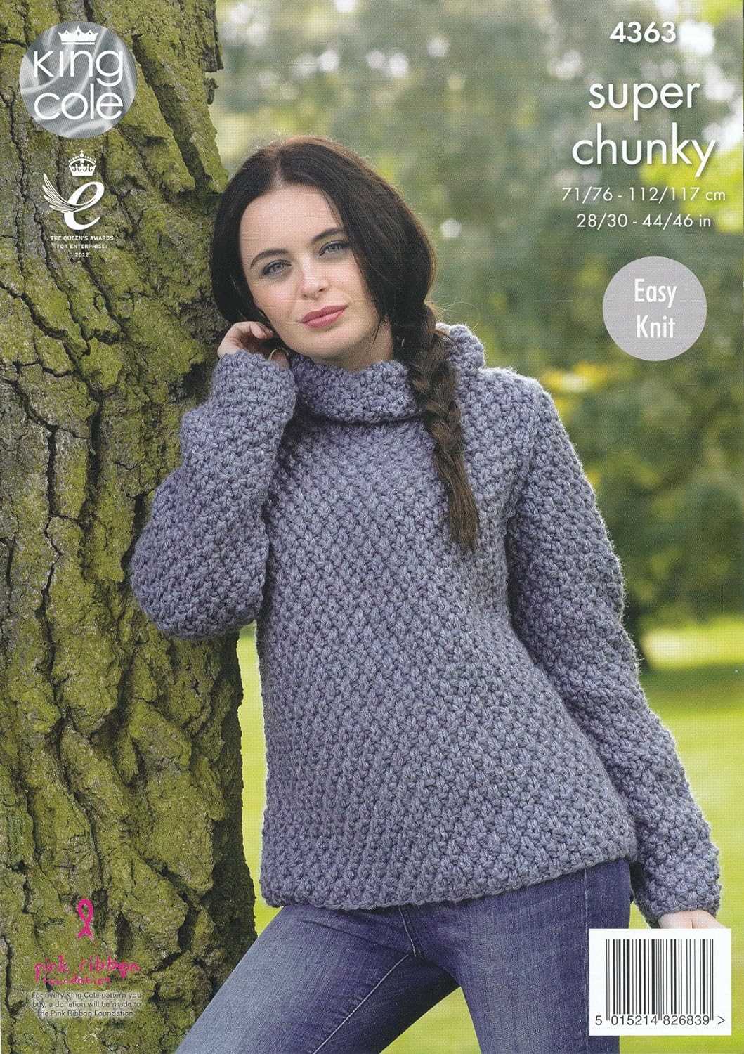 Ladies slouchy jumper knitting pattern