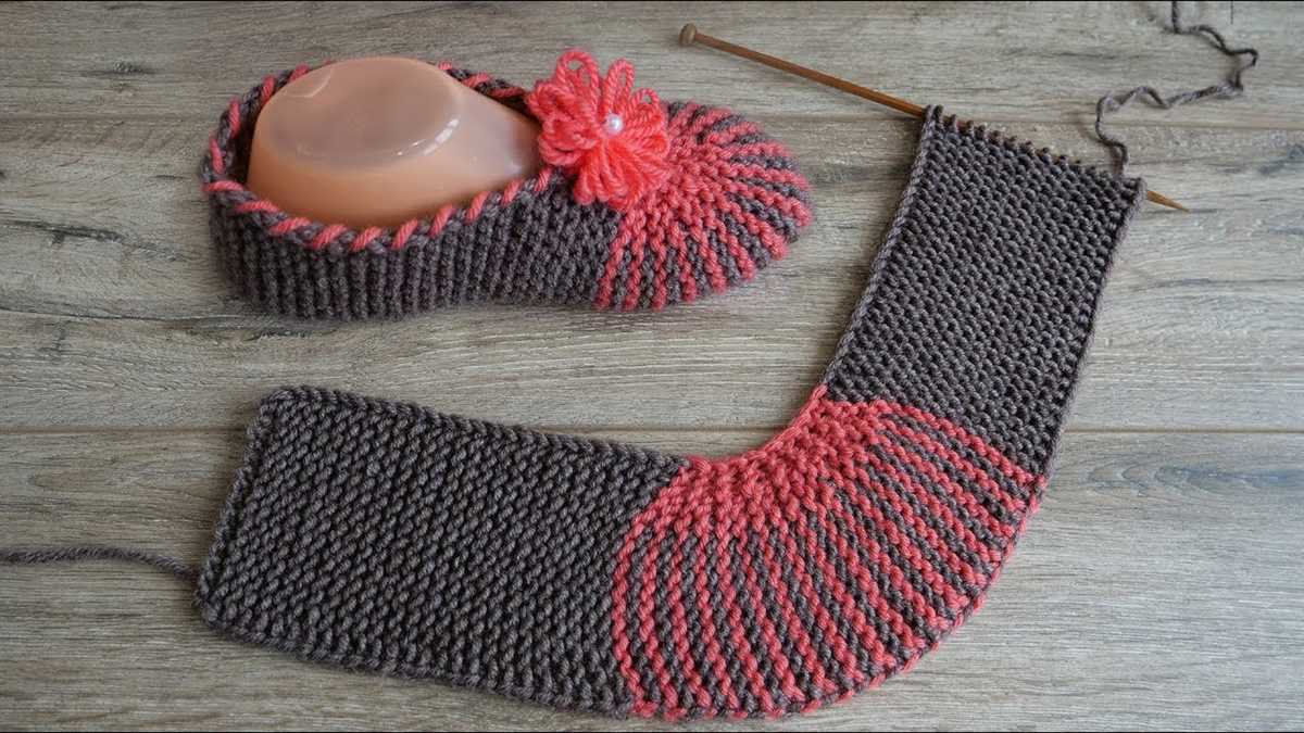 Easy slipper knitting pattern