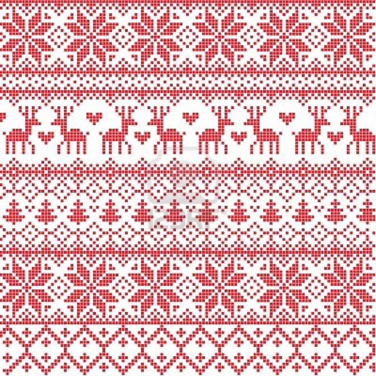 Christmas motif knitting patterns