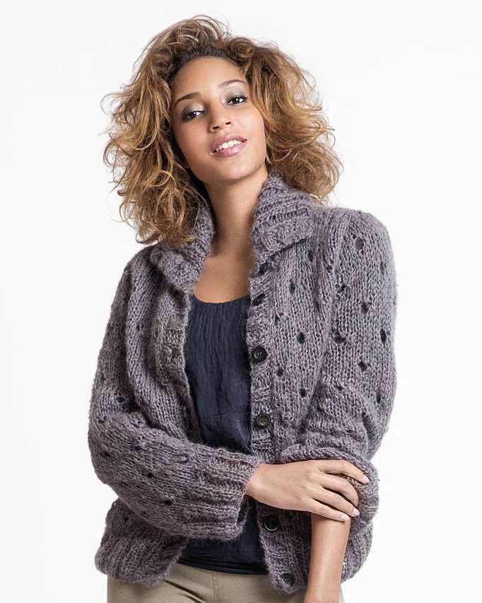 Chunky cardigan knit pattern