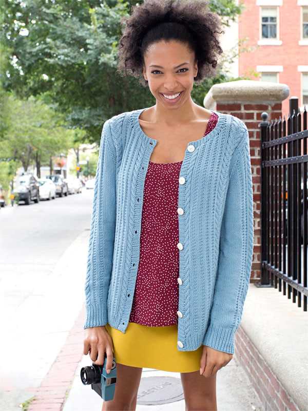 Free easy knit cardigan sweater patterns