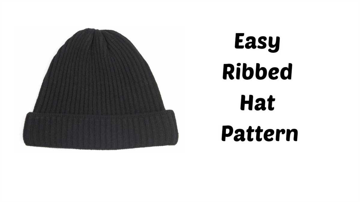 Basic knit hat pattern circular needles