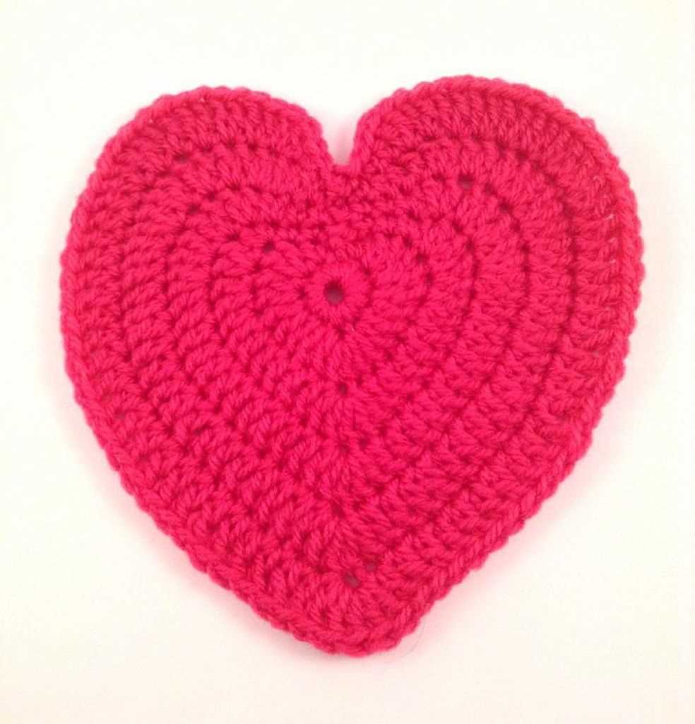 Free knitting pattern for heart shaped