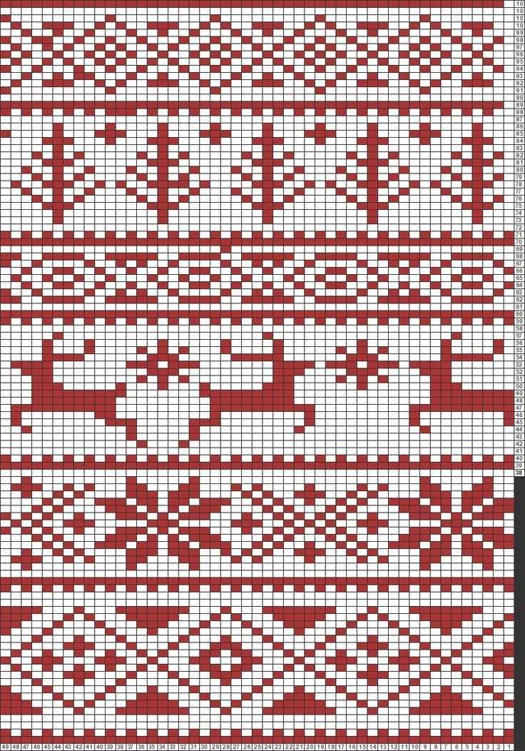 Christmas motif knitting patterns