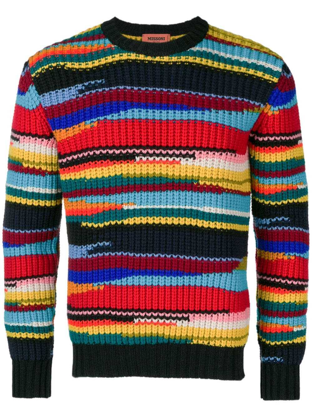 Mens striped sweater knitting pattern