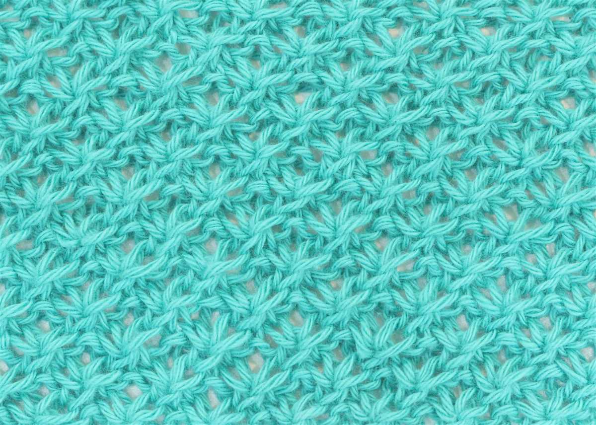 Chinese wave stitch knitting pattern