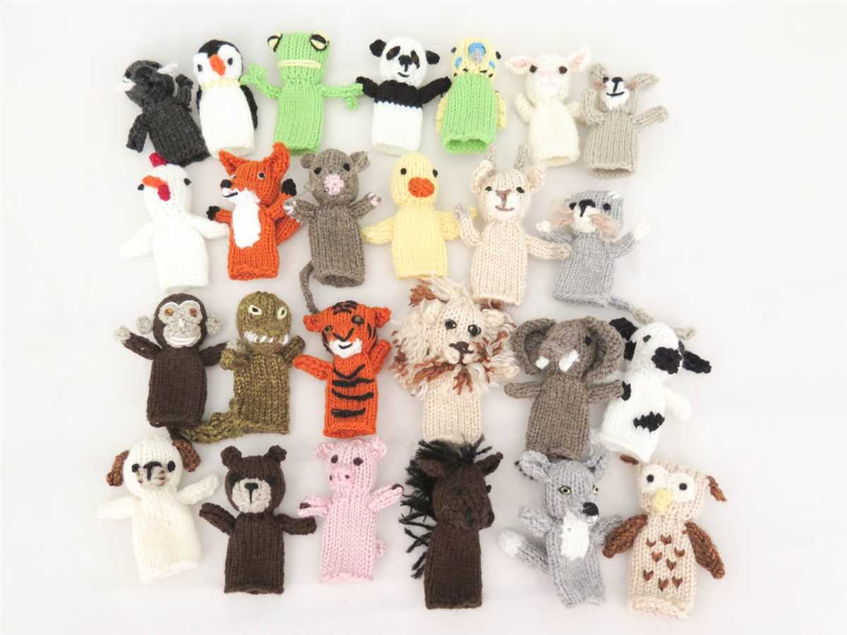 Finger puppets knitting patterns