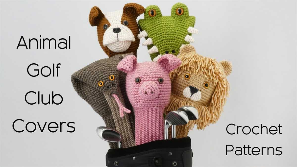 Pattern for knitted golf club covers