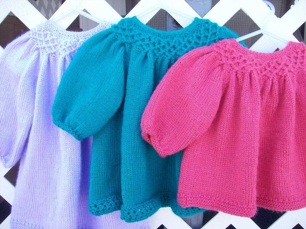 Knitted baby clothes free patterns