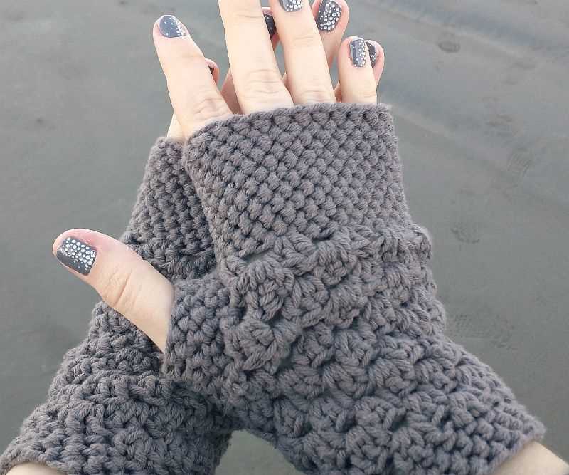 Chunky fingerless gloves knitting pattern free