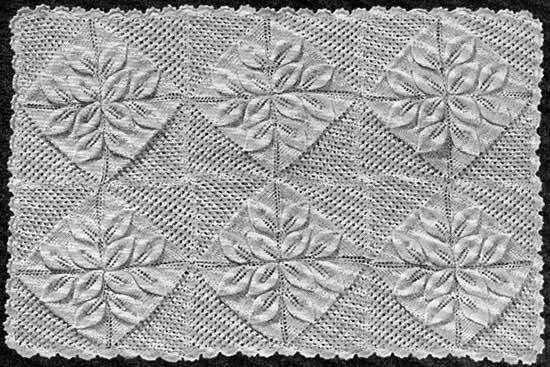 Leaf design knitting pattern