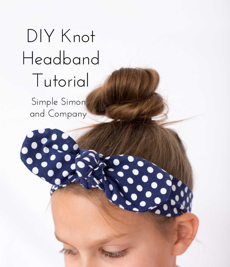 Knit fabric headband pattern