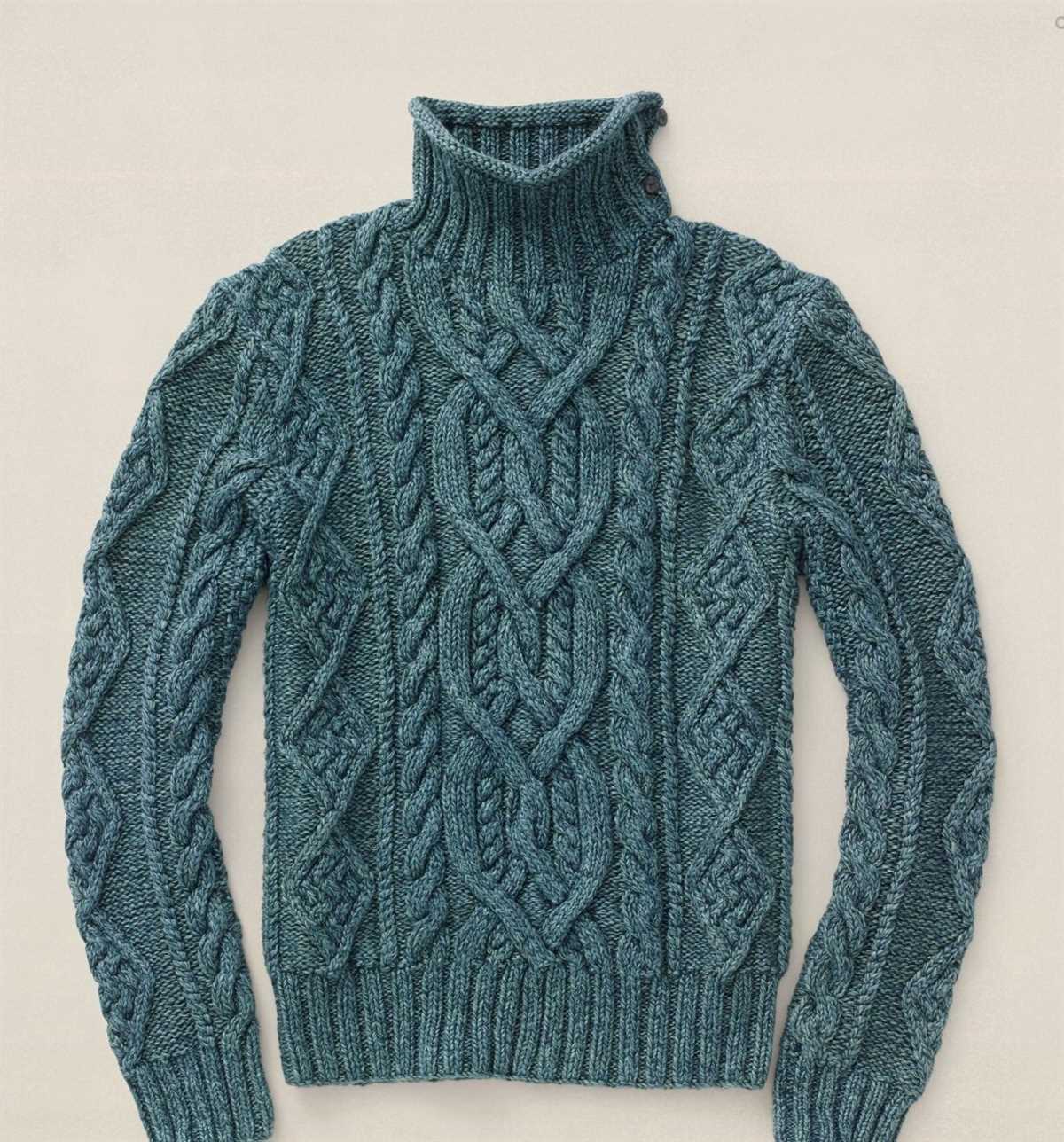 Cable knit sweater pattern