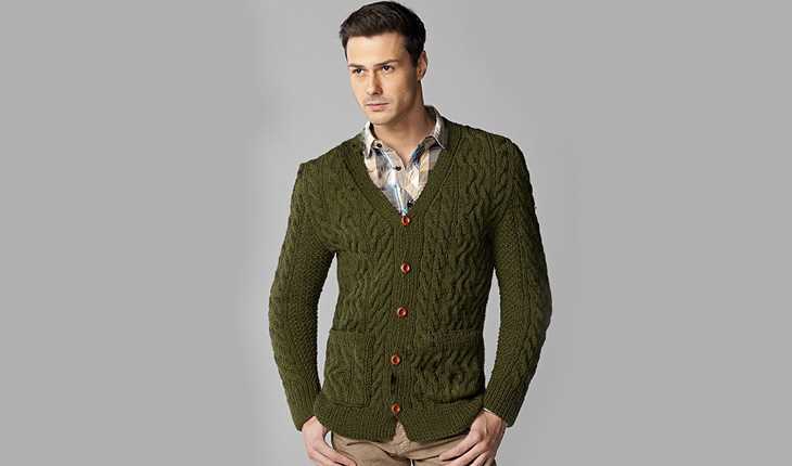 Men's cardigan knitting pattern