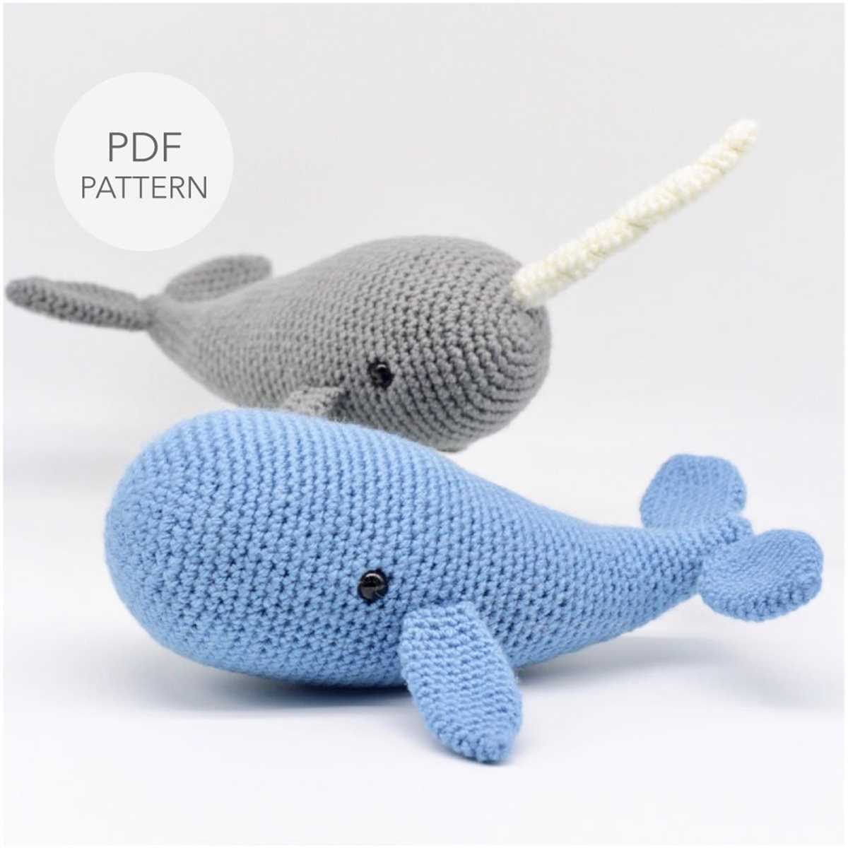 Knit whale pattern