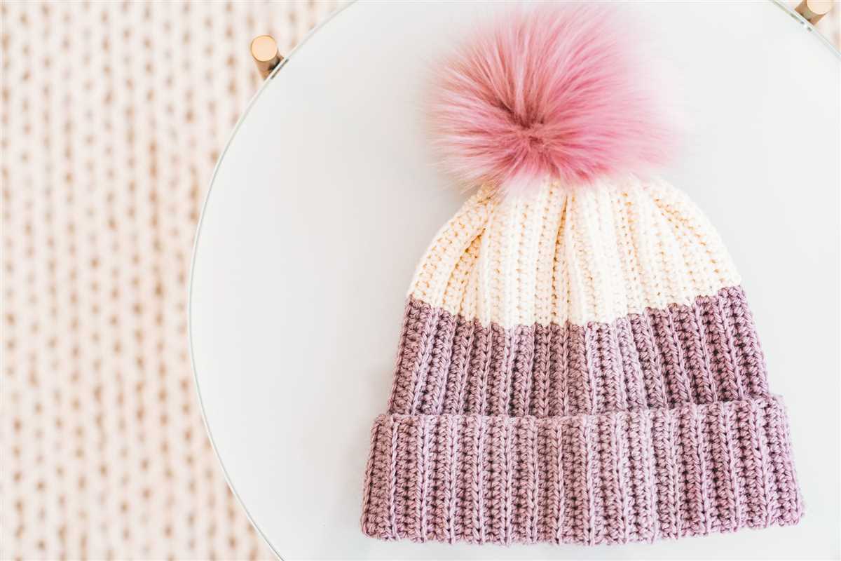 Free pom pom hat knitting pattern