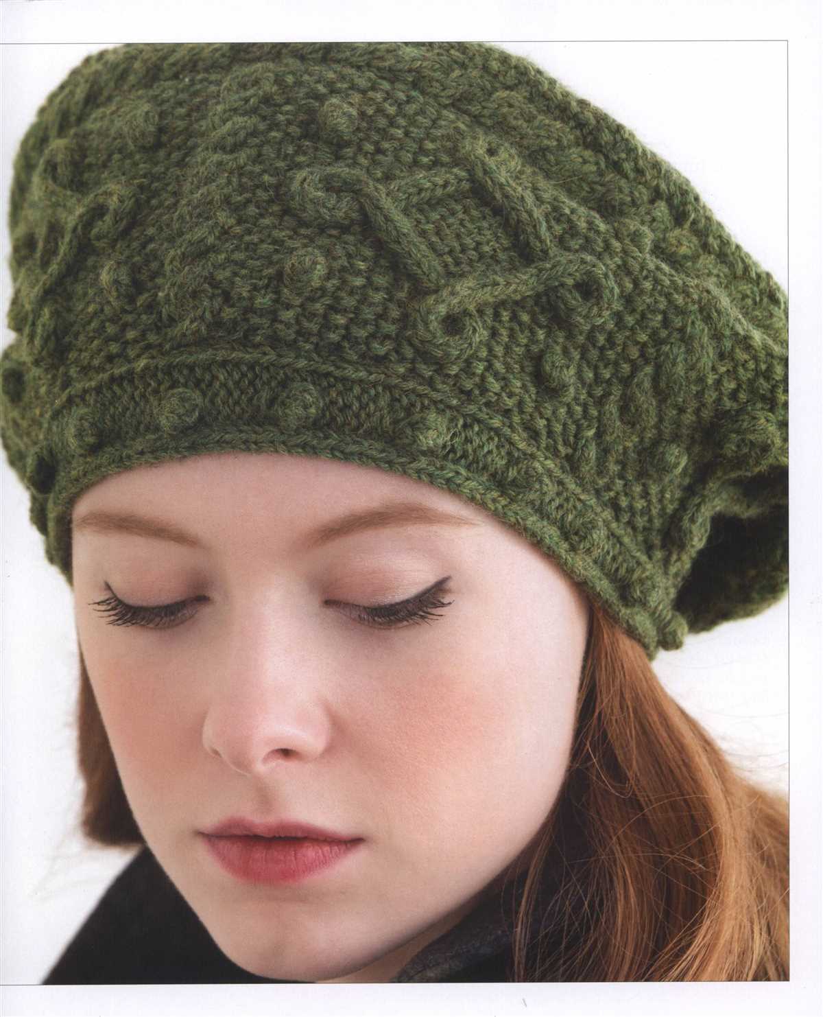 Simple knitted beret pattern