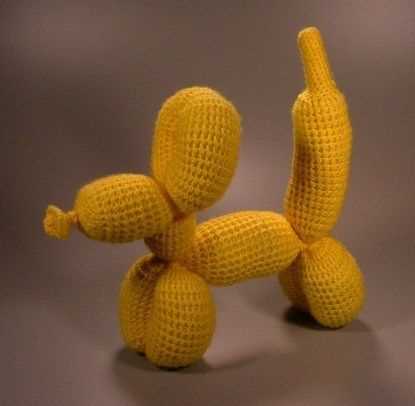 Balloon dog knitting pattern