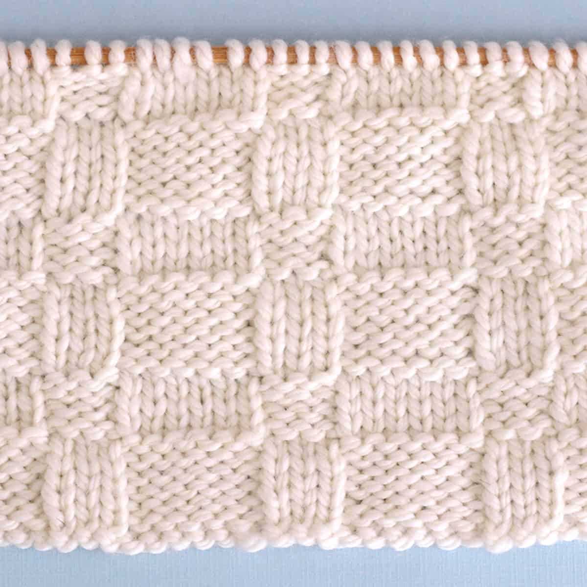 Basket weave knit hat pattern