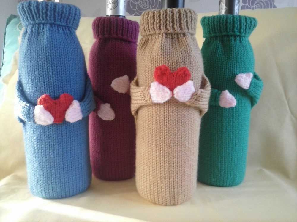 Wine bottle cover knitting pattern