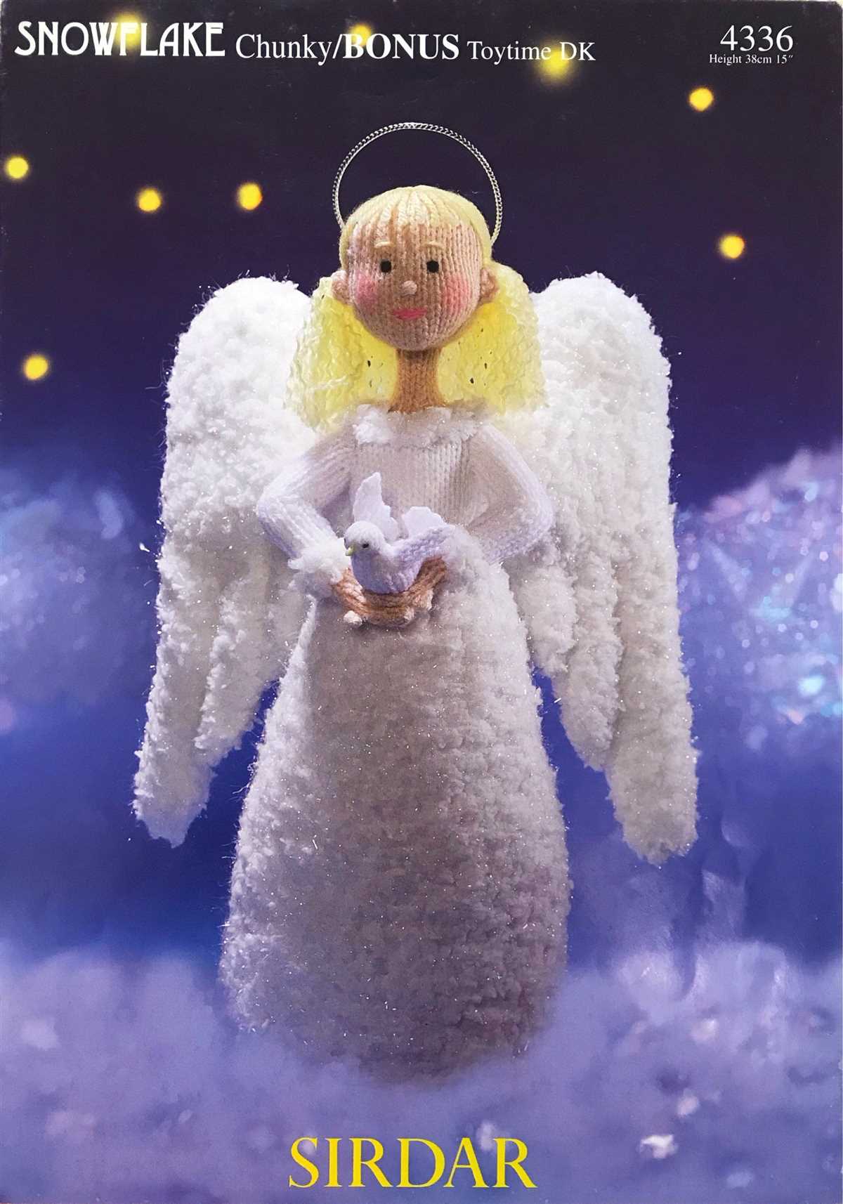 Knitting pattern for christmas angel