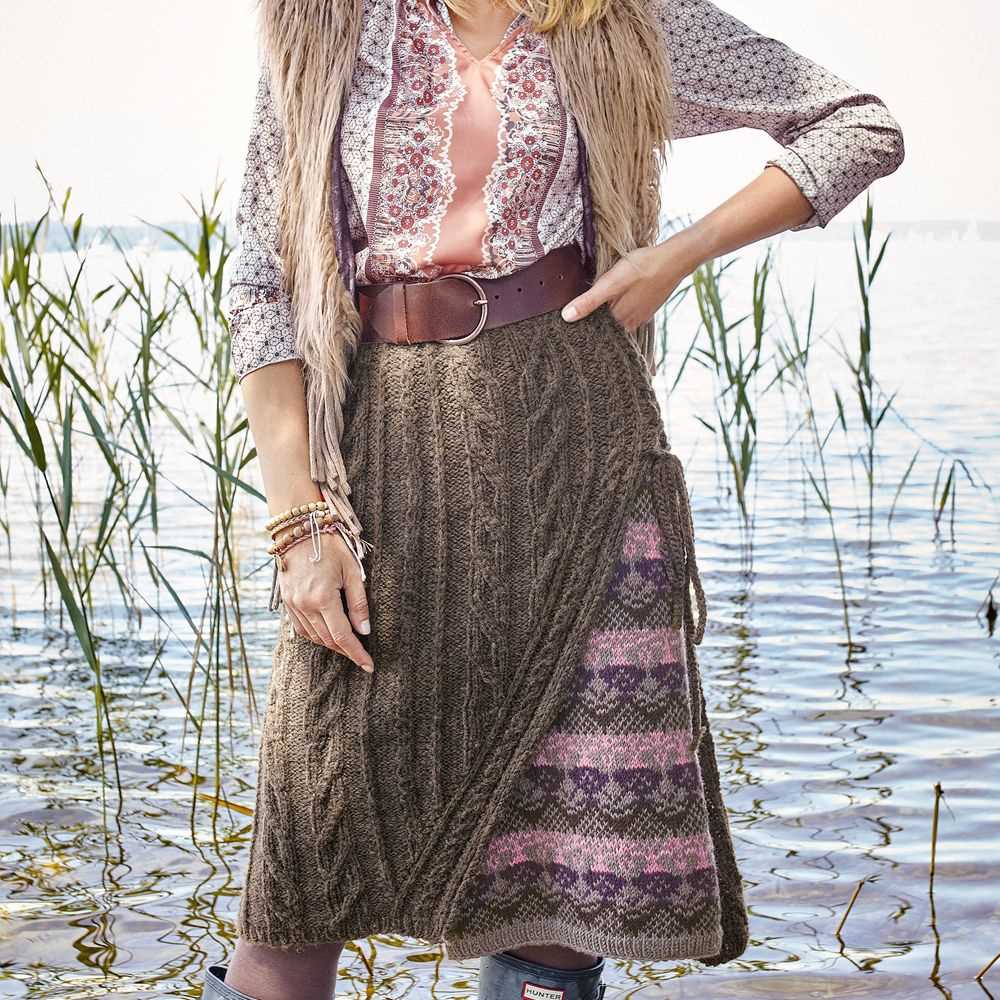 Maxi skirt knitting pattern