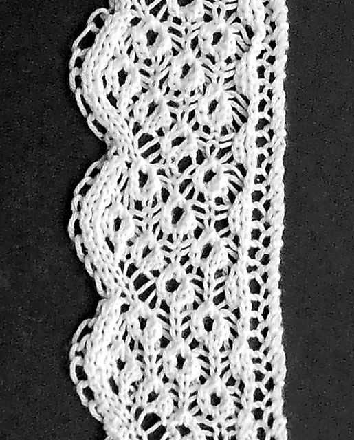 Knitted lace edging patterns free