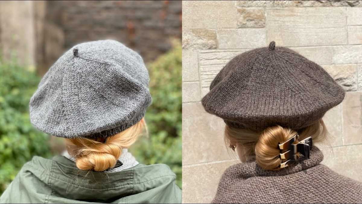 Easy knitted beret pattern