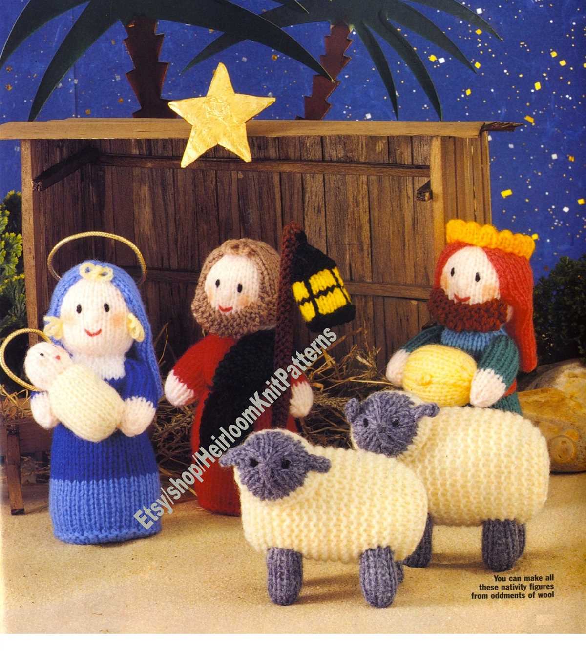 Christmas crib knitting patterns