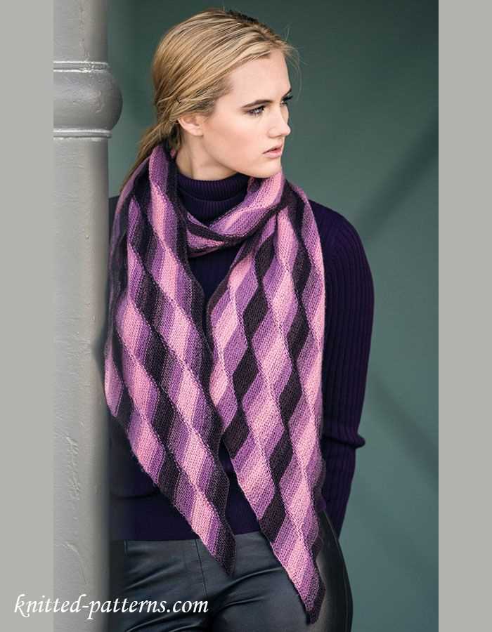 Chevron scarf knitting pattern free