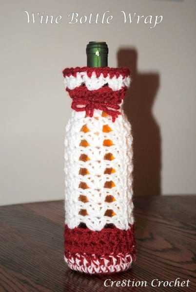 Wine bottle cover knitting pattern